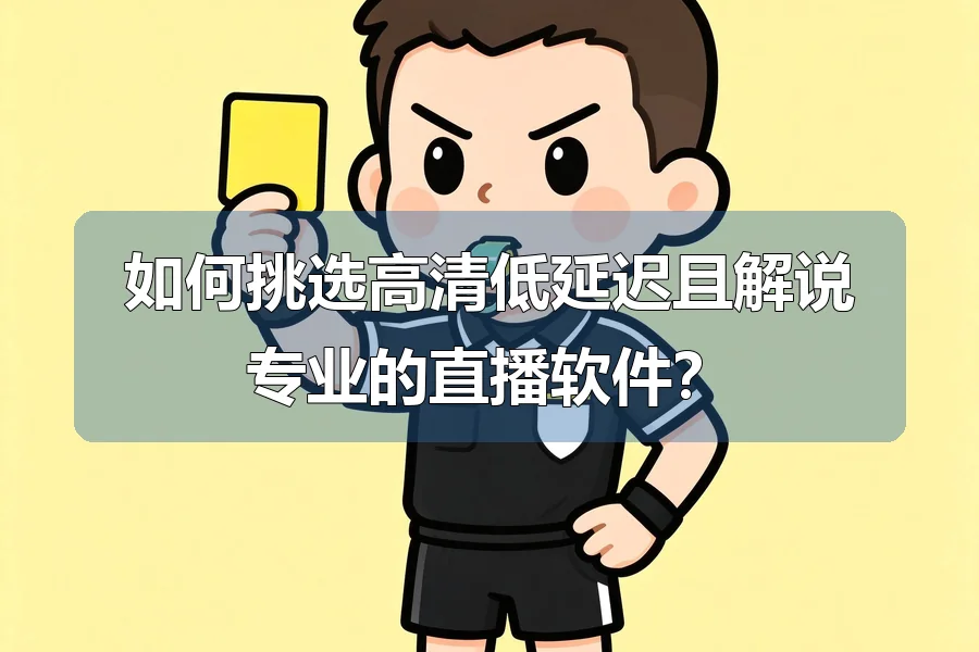 如何挑选高清低延迟且解说专业的直播软件？